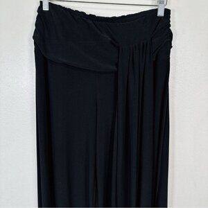 Frank Lyman Palazzo Wide Leg Ruched Drape Pant, size 10